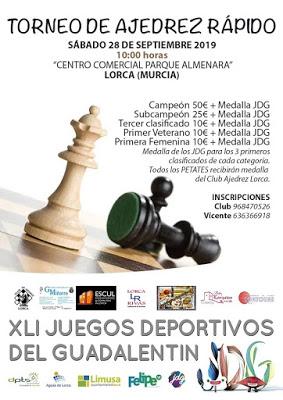 Torneo Ajedrez Rápido Juegos del Guadalentin Lorca 2019