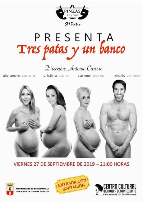 Representación teatral: Tres patas y un banco – Pinzas SM Teatro