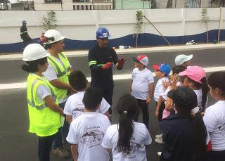 ACCIONA MUESTRA LA EBAR DE PRADERA A ESCOLARES DE LA ZONA