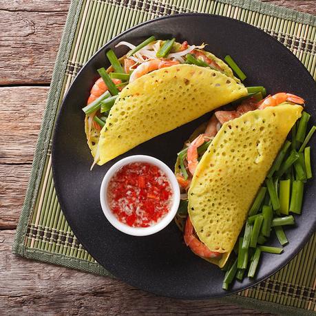 vietnamese-crepes ▷ 10 alimentos locales para probar en Vietnam