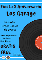 Concierto de Los Garage No Crafts y Orden Jónico en Siroco