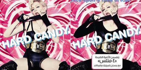 Las curiosas censuras de las portadas de álbumes pop en Arabia Saudí Madonna censura pop