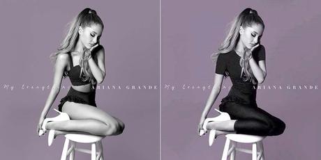 Las curiosas censuras de las portadas de álbumes pop en Arabia Saudí Ariana Grande censura pop