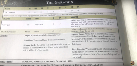 Primeras filtraciones de Puños Imperiales (Chapter Master Valrak)