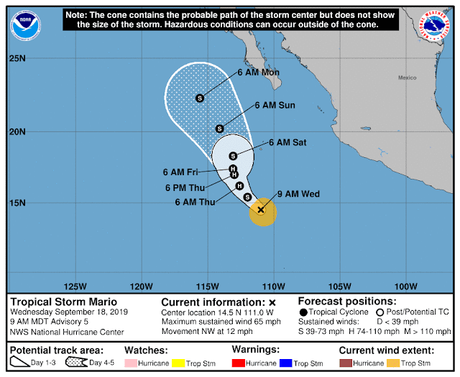 México bajo amenaza tormenta tropical 