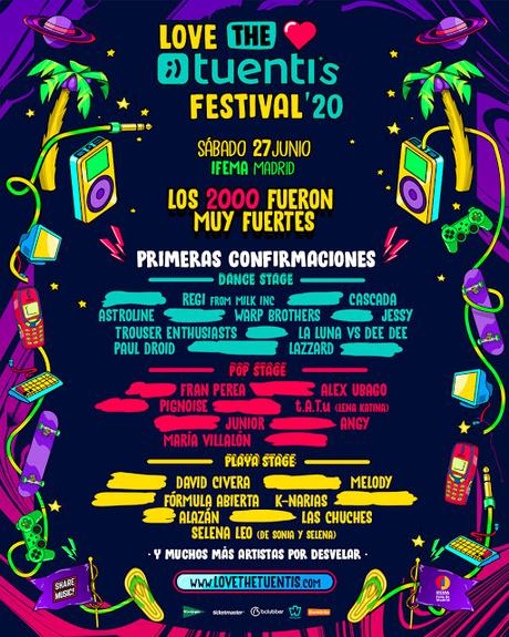 Love the Tuenti's Festival 2020: Fran Perea, Álex Ubago, Regi from Milk Inc, Cascada, David Civera, Melody, t.A.T.u...