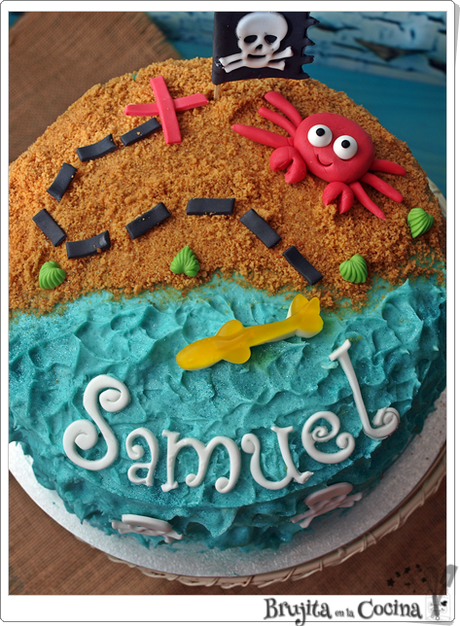 Tarta Pirata - Samuel cumple 6 Tarta Pirata - Samuel cumple 6
