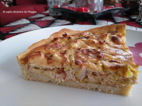 QUICHE DE POLLO, PUERRO Y PANCETA #unomasmenos100desperdicio0 QUICHE DE POLLO, PUERRO Y PANCETA #unomasmenos100desperdicio0