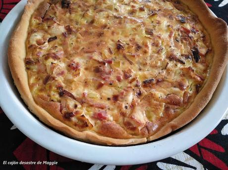 QUICHE DE POLLO, PUERRO Y PANCETA #unomasmenos100desperdicio0 QUICHE DE POLLO, PUERRO Y PANCETA #unomasmenos100desperdicio0