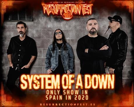 System of a Down estarán en el Resurrection Fest Estrella Galicia 2020
