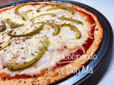 pizza keto de coliflor