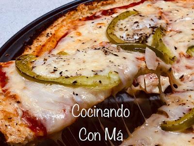 pizza keto de coliflor