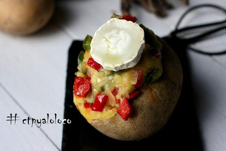 Patata rellena a la pizza Patata rellena a la pizza