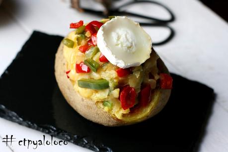 Patata rellena a la pizza Patata rellena a la pizza
