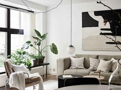 Estudio de estilo limpio y acogedor