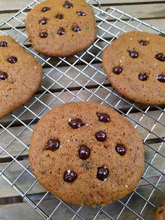 Cookies de calabaza y chocolate