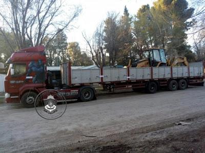 POLICÍA RECUPERÓ MAQUINARIAS DE GRAN TAMAÑO, ROBADAS DE UNA EMPRESA