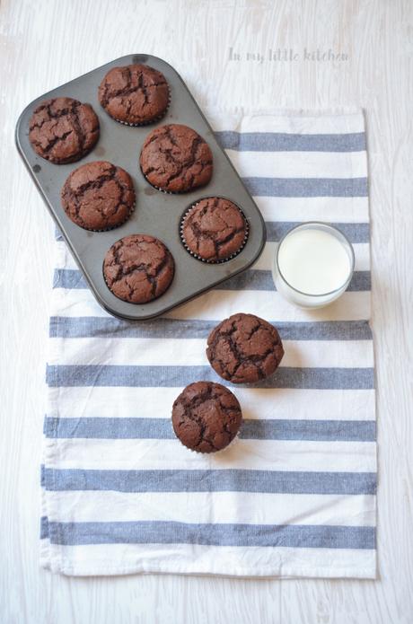Muffins de chocolate sin gluten y sin lactosa