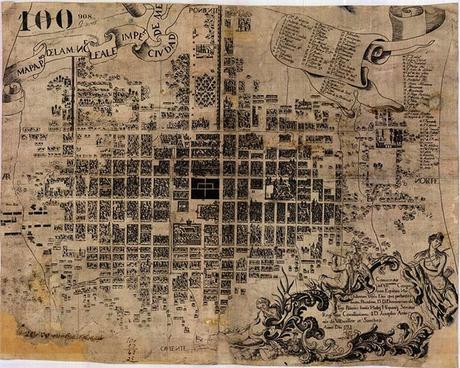 Mapa de la Ciudad de México en 1753