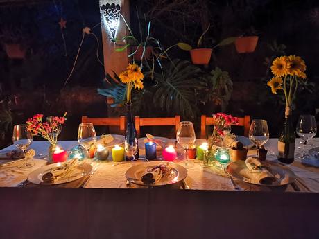 la decoración de mi cena de cumpleaños mexicano