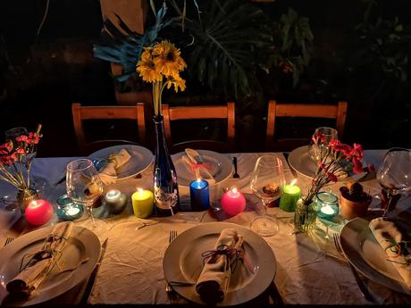 la decoración de mi cena de cumpleaños mexicano