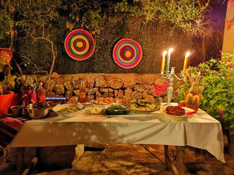 la decoración de mi cena de cumpleaños mexicano