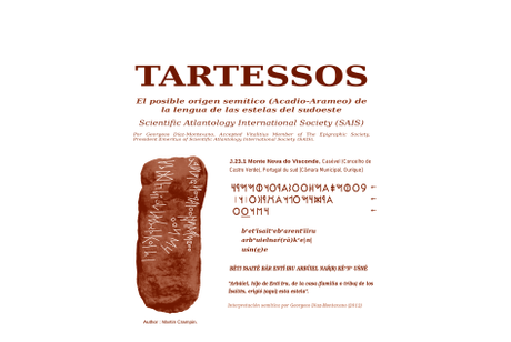 TARTESSOS. El posible origen semítico (Acadio-Arameo) de la lengua de las estelas del sudoeste.