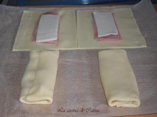 Napolitanas de jamón y queso Napolitanas de jamón y queso