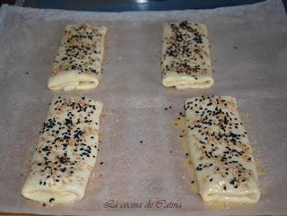 Napolitanas de jamón y queso Napolitanas de jamón y queso