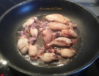 Ensalada de pimientos con chipirones Ensalada de pimientos con chipirones