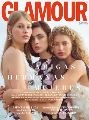 Revista femenina, belleza y moda Glamour noviembre 2019