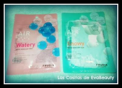 mascarilla coreana tissú watery y snowy coreanas frudia facial