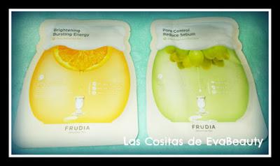 mascarilla coreana facial tissú frudia cítricos y uva verde