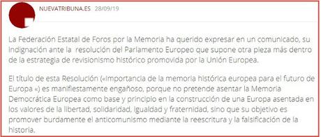 La UE condena los crímenes del comunismo