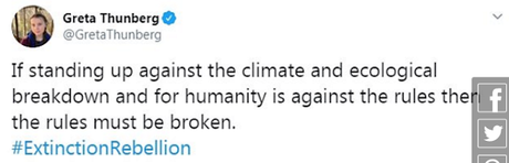 Greta Thunberg da el siguiente paso en la estrategia globalista de Soros y llama a la violencia