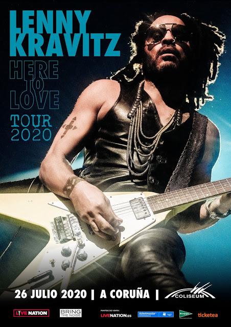 Lenny Kravitz actuará en julio en Fuengirola y A Coruña