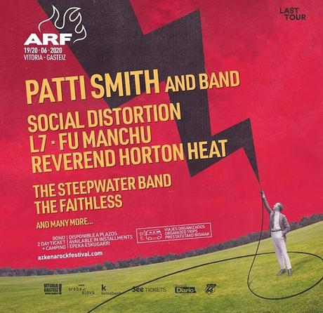 Azkena Rock Festival 2020: Patti Smith, L7, Reverend Horton Heat, The Steepwater Band, The Faithless...