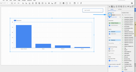 fuente de datos data studio