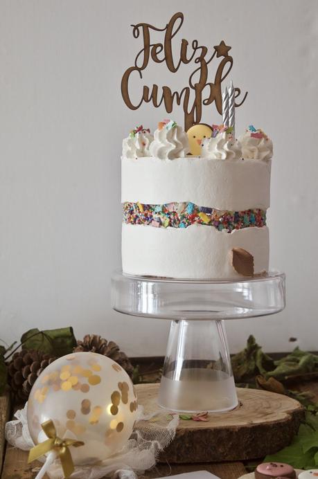 Tarta Layer Cake de Limón con Mermelada de Moras #unagalletauncuento {El cielo se está cayendo}