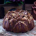 Bundt Cake de Platano y Chocolate con Dulce de leche y Cacahuete