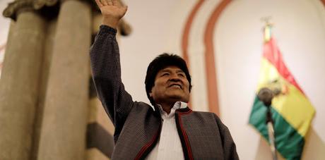 Evo Morales, reelecto presidente de Bolivia por cuarto mandato seguido.