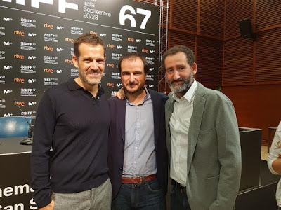 Aitor Arregi, Jon Garaño y Jose Mari Goenaga - Rueda de prensa de La trinchera infinita