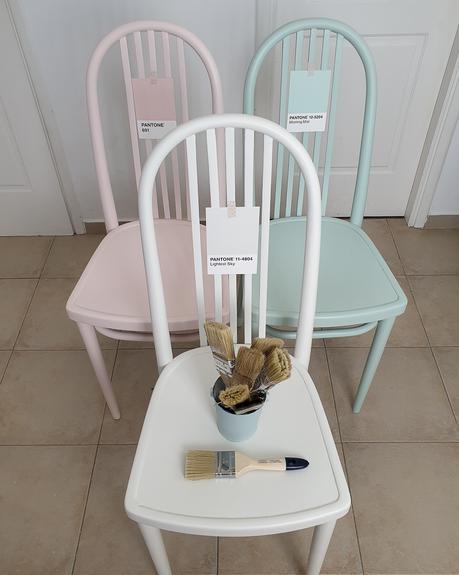 Las sillas pastel de mi cocina y un nuevo  cambio de color