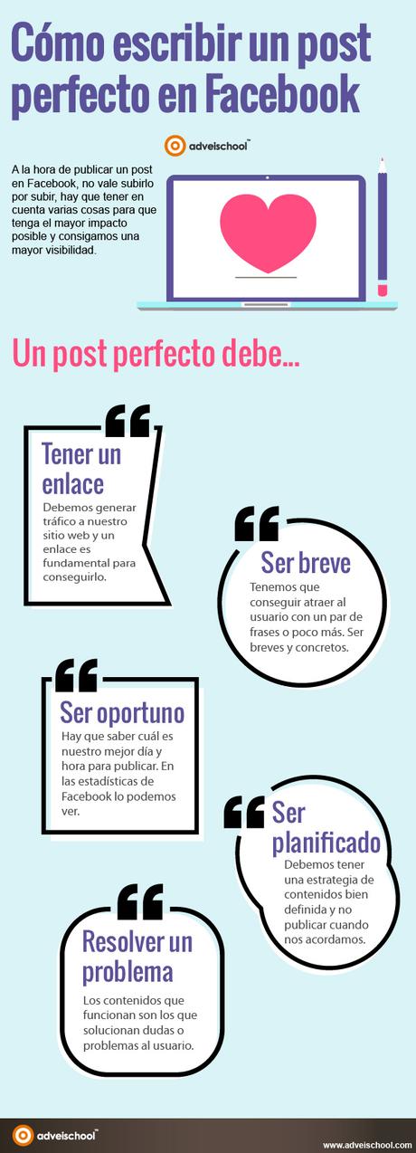 Cómo escribir un post perfecto en Facebook