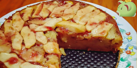 tarta de manzana húmeda muy fácil