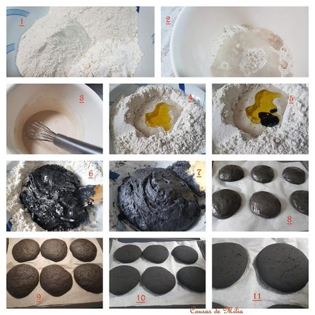 Pan sin gluten con tinta de calamar #wbd2019 Pan sin gluten con tinta de calamar #wbd2019