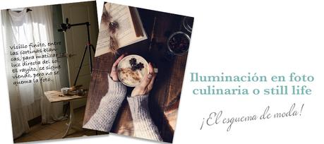 El esquema de iluminación en fotografía culinaria que está de moda…