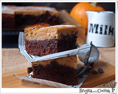 Brownie con calabaza