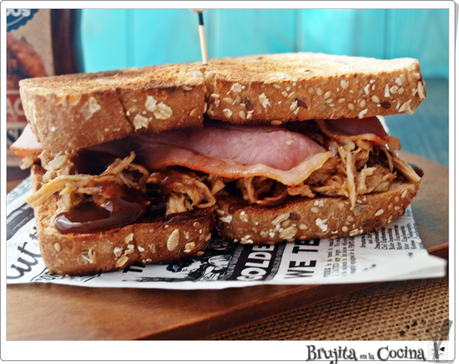 Bocata pollo barbacoa