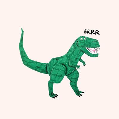 Los dinosaurios a rotulador de Matilde Horta